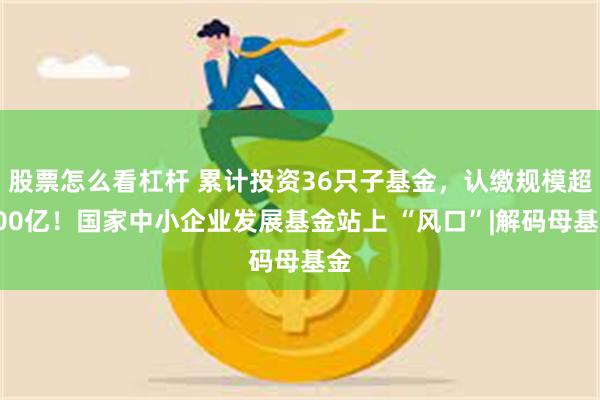 股票怎么看杠杆 累计投资36只子基金，认缴规模超900亿！国家中小企业发展基金站上 “风口”|解码母基金