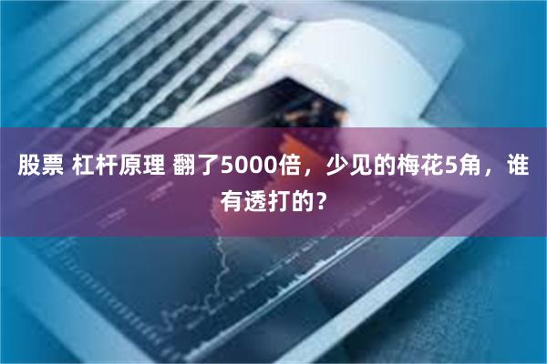 股票 杠杆原理 翻了5000倍，少见的梅花5角，谁有透打的？