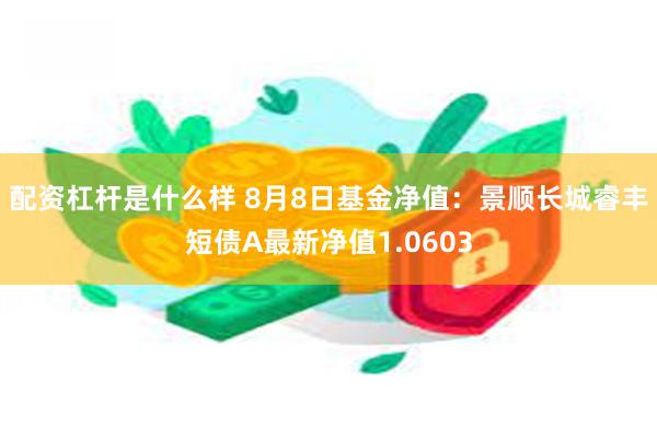 配资杠杆是什么样 8月8日基金净值：景顺长城睿丰短债A最新净值1.0603